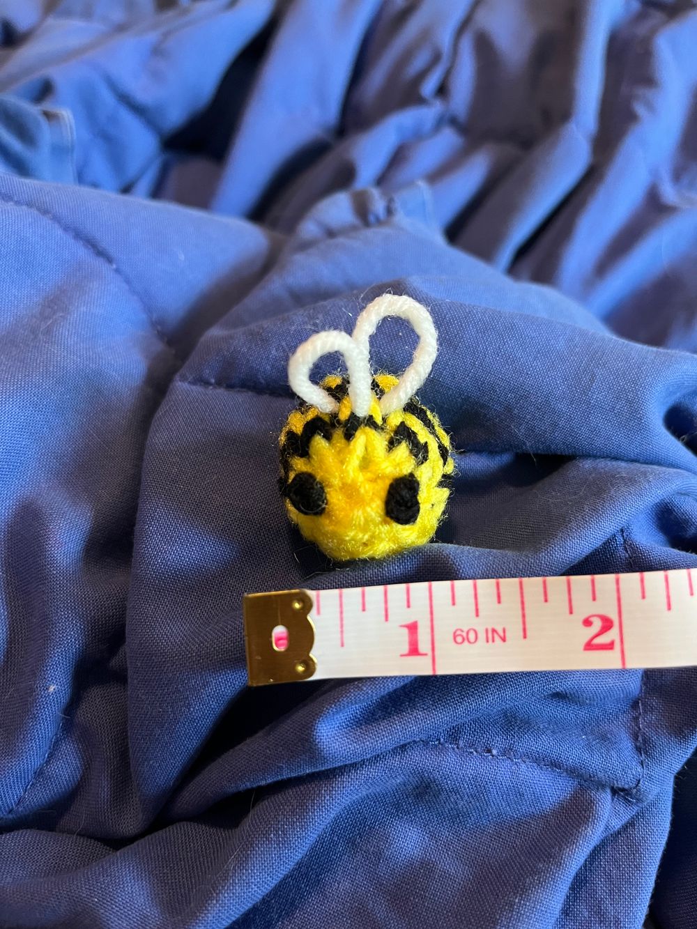 Very tiny knitted bee